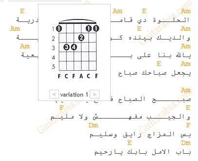 ٢٥ أغنية سهلة تعزف بخمس كوردات جيتار أو أقل 