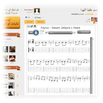 Play arabic guitar pro files on Guitarabia!